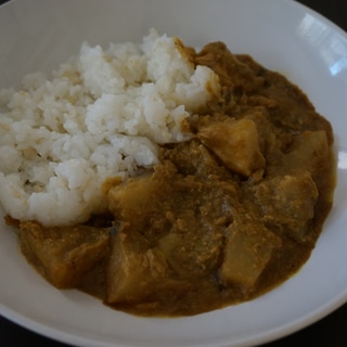 ぱぱっと手軽に☆サバ缶とカブの豆乳カレー